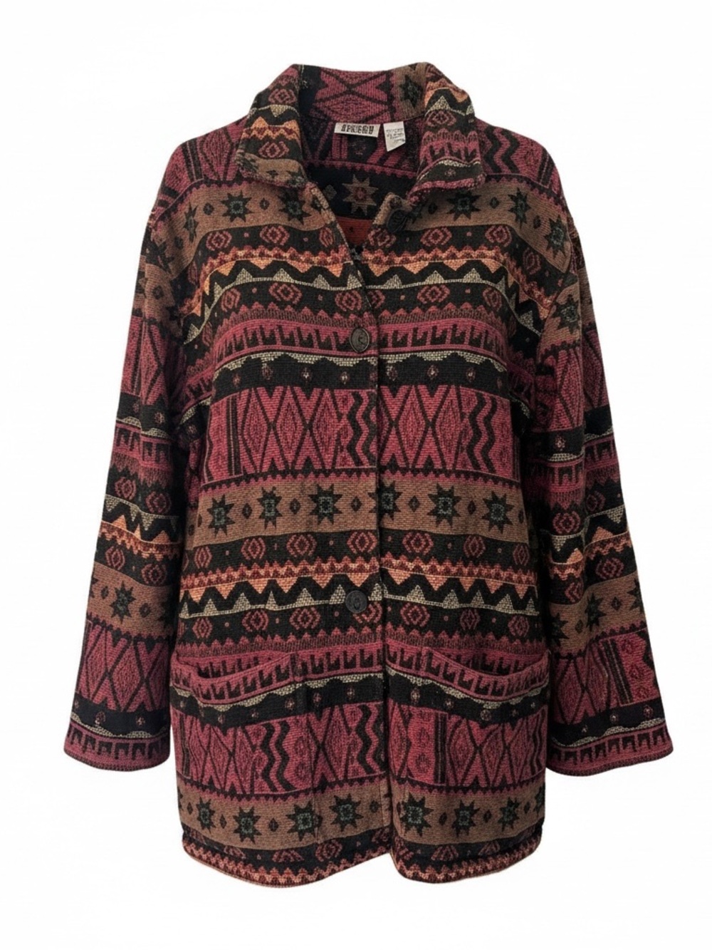 Chico’s Design vintage Aztec southwestern textile jacket